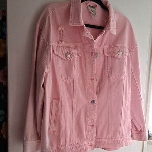 Vocal Light Pink Jean Jacket